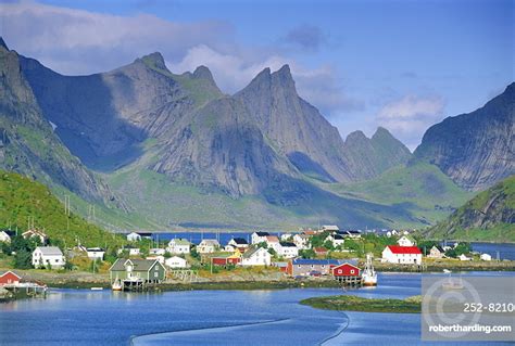 Reine Village Of Moskenesoya Lofoten Stock Photo