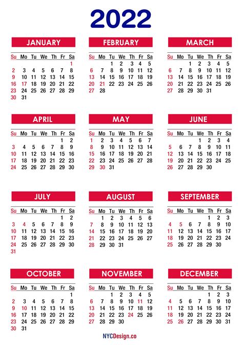 2022 Printable Calendars With Us Holidays Printable Calendar 2023