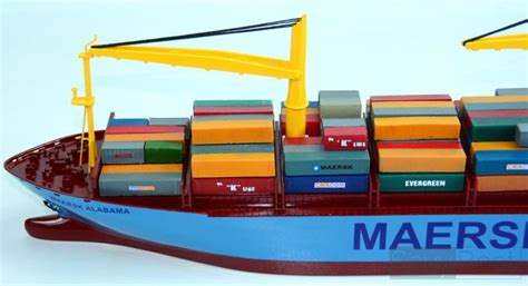 Maersk Alabama Container Ship N Scale Waterline Model Savyboat