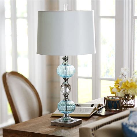 Aqua Glass Table Lamp With Images Glass Table Lamp Table Lamp Lamp