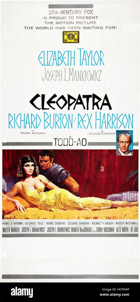 Cleopatra From Left Elizabeth Taylor Richard Burton Rex Harrison Inset Photo 1963 Tm And
