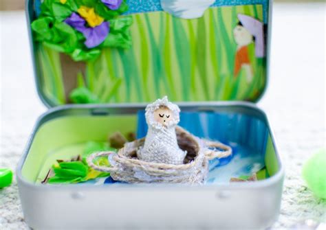Diy Baby Moses Mini Diorama — Our Happy Tribe