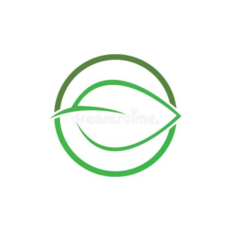 Tree Leaf Vector Logo Design Eco Friendly Concept Stock Vector