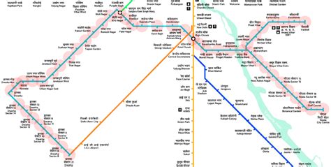 Blue Line Map Delhi Metro