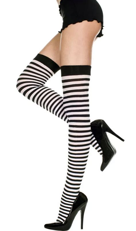 pin by michael roberts on leg wear house thigh high stockings striped stockings costume boots