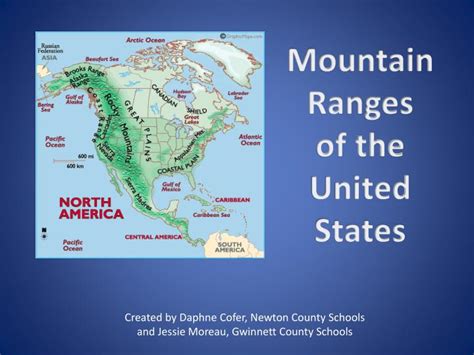 Ppt Mountain Ranges Of The United States Powerpoint Presentation