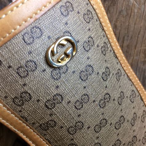 gucci eyeglass case w genuine leather and stitching boardwalk vintage