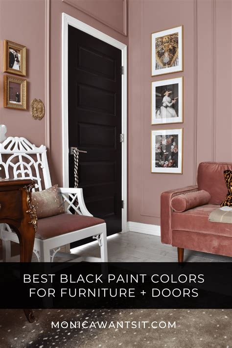 Best Black Paint Color For Furniture Doors And Walls Monica Benavidez
