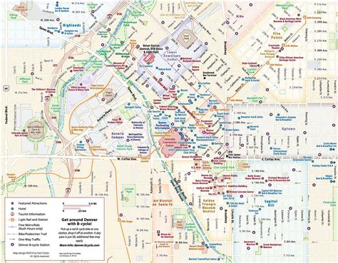 Izmantojiet kartes funkcijas, lai tuvinātu. Znamenitosti Denver na karti - Denver znamenitosti kartici ...