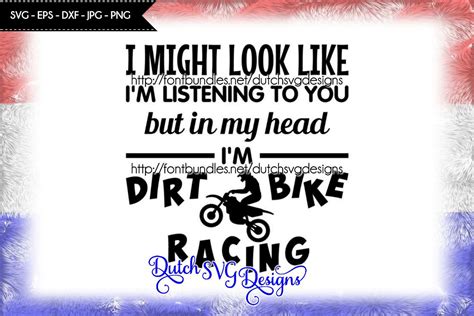 Text Cutting File Dirt Bike Racing In  Png Svg Eps Dxf For Cricut