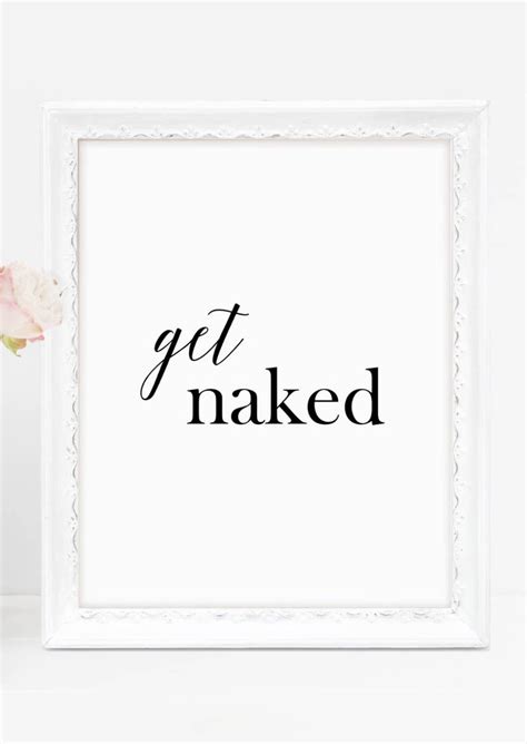 Get Naked Funny Bathroom Art Bathroom Sign Bathroom Wall Etsy