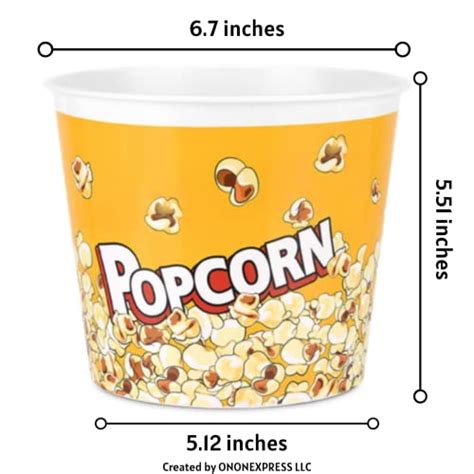 Modern Style Reusable Plastic Popcorn Box Popcorn Containers
