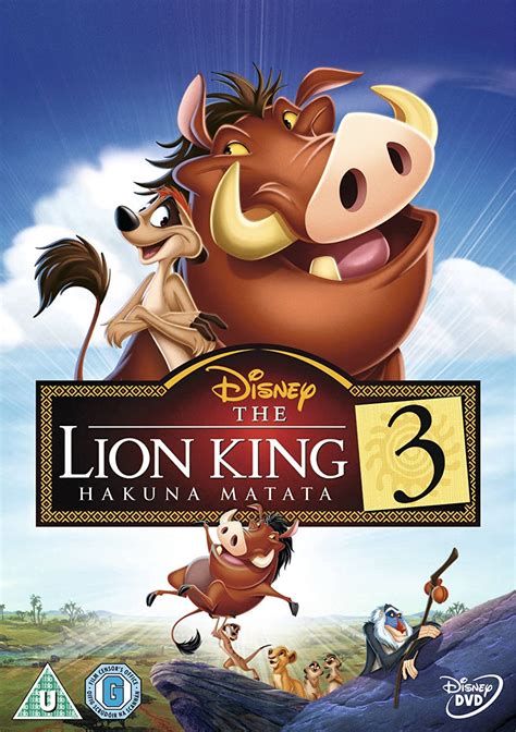 The Lion King 3 Hakuna Matata Dvd 2017 Uk Bradley