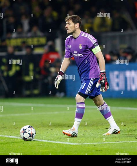 Madrids Goalkeeper Iker Casillas During The Uefa Champions League