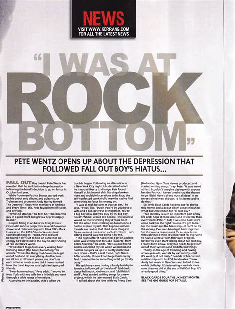 Foundation portfolio: Kerrang! Magazine Article Analysis