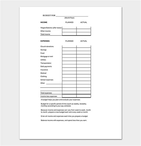Budget Summary Template 18 Free For Excel And Pdf