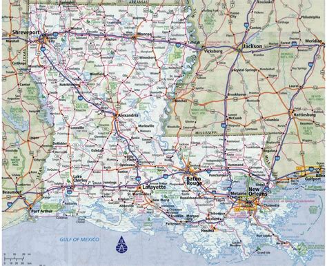 Maps Of Louisiana Collection Of Maps Of Louisiana State Usa Maps