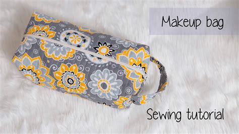 Quilted Box Make Up Bag Sewing Tutorial Charmed By Ashley