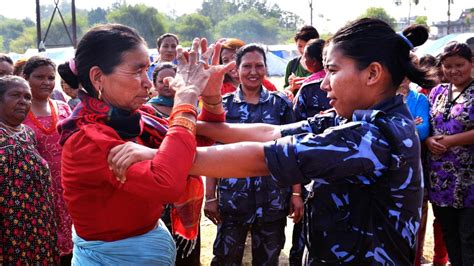 Self Defence Classes For Women Displaced By Nepal Earthquake After