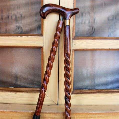 Wooden Handcrafted And Hand Painted Walking Stick Cane Foldable Etsy