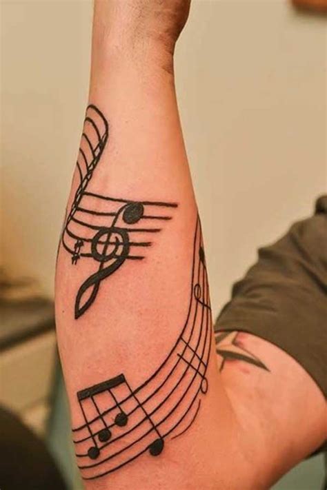 85 Lindas Tatuagens De Música Para Mudar A Trilha Sonora Da Sua Vida