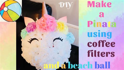 Pinata unicorn template printable, unicorn vector, pinata unicorn vector mockup, pinata event party favors template, party printables, diy this product is an instant download that contains pdf file in. HOW TO MAKE A PRETTY PINATA / DIY UNICORN PINATA - YouTube