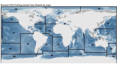 Table 1 describes the marine subareas considered in this. FAO fishing areas | J.P. Klausen & Co. A/S