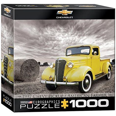 Eurographics 1937 Chevy Pickup Truck Jigsaw Puzzle Small Box 1000