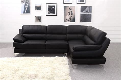 Black Leather Corner Sofas Uk Baltimore Black Leather Corner Sofa