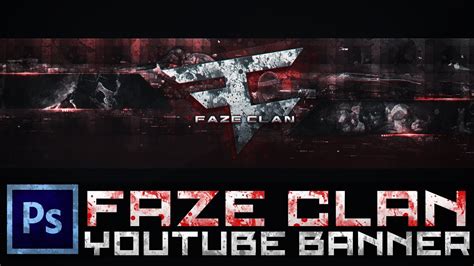 Speed Art Faze Clan Youtube Banner Photoshop Cs6 Youtube