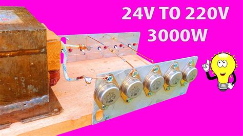 How To Make A Simple Inverter 3000w 24 To 220v 2n3055 Creative
