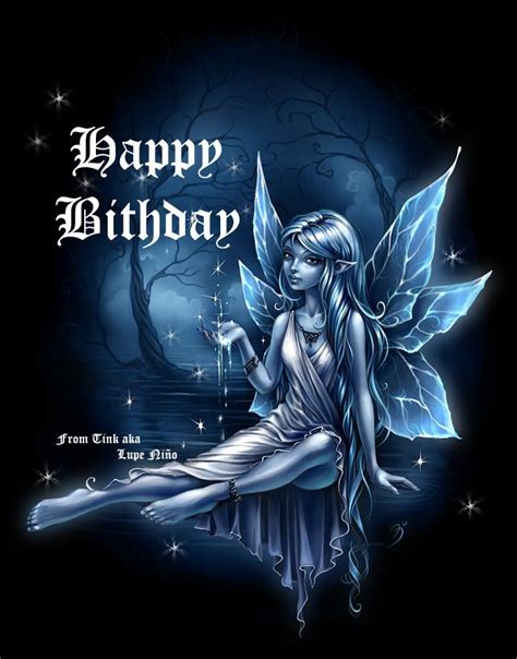 Happy Birthday Fairy Dark Graphics Code Happy Birthday Fairy Dark