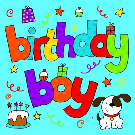 Wish the boy happy birthday. Boy Birthday Card