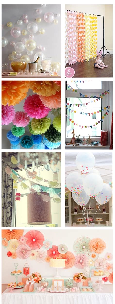 Scroll through and download your faves. Ideas for home-made party decorations | My Thrifty Life by ...