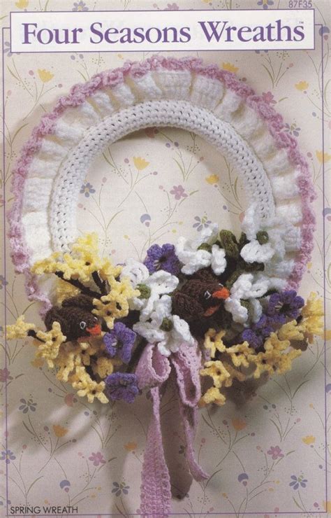 Four Seasons Wreaths Annies Attic Crochet Pattern Booklet 87f35