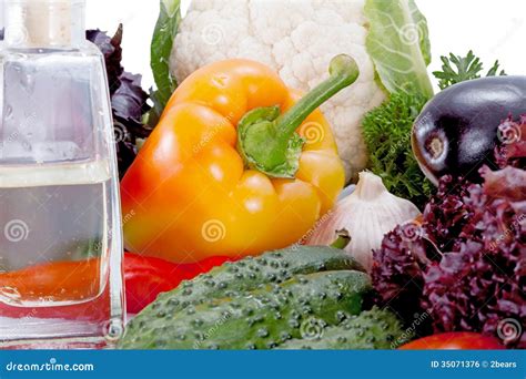 Tasty Fresh Vegetables For Salad Stock Photo Image Of Cauliflower