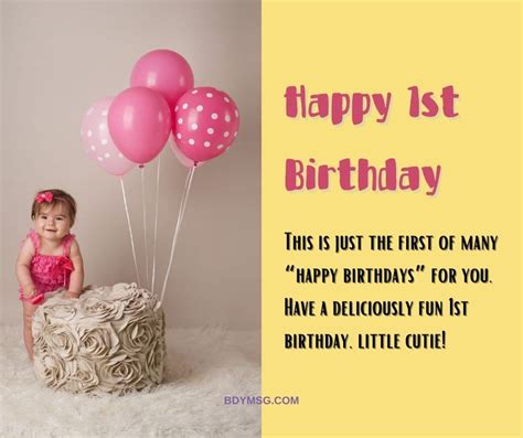 Happy St Birthday Girl First Birthday Wishes For One Year Old Daughter Atelier Yuwa Ciao Jp