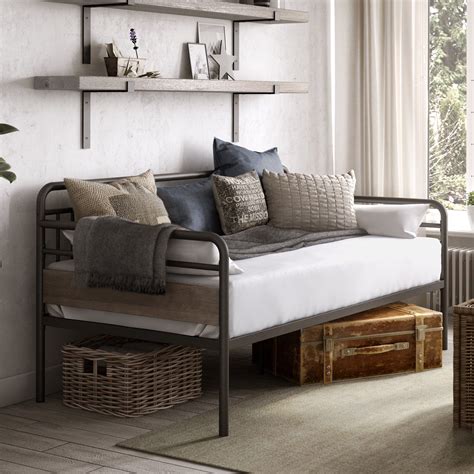 Better Homes And Gardens Anniston Twin Metal Daybed Rustic Gray Finish