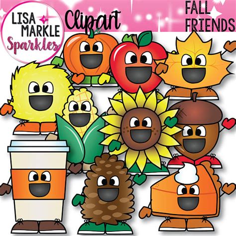 Fall Clipart, Autumn Clipart, Acorn Clipart, Pumpkin Clipart, Apple Clipart, Maple Leaf Clipart ...