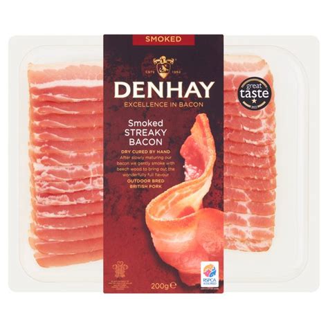 Denhay Dry Cured Smoked Streaky Bacon Ocado
