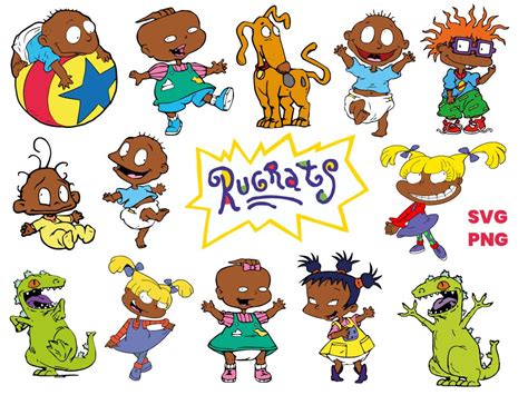 Svg Angelica Pickles African American Rugrats Svg 6 Silhouette Cut File Porn Sex Picture