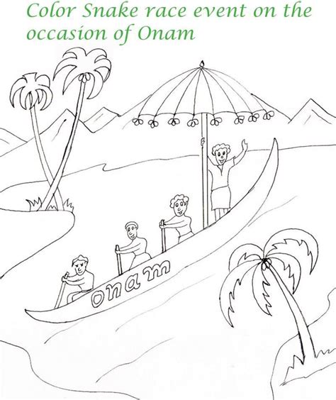 Have you ever been to a festival? Colouring Pages Onam Festival | Coloring Pages