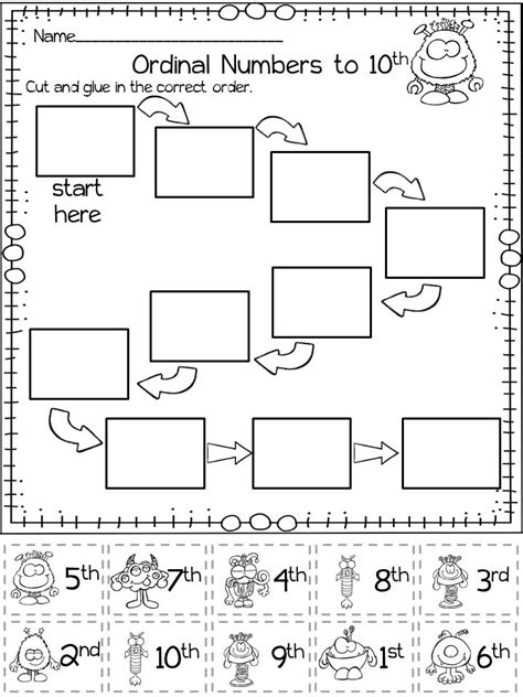 140 Best Ordinal Numbers Activities Images On Pinterest Ordinal
