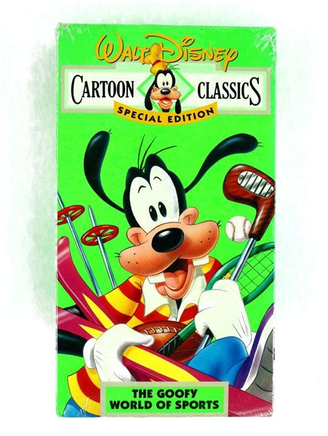 Walt Disney Cartoon Classics Vhs Lot The Goofy World Of Sport Here S