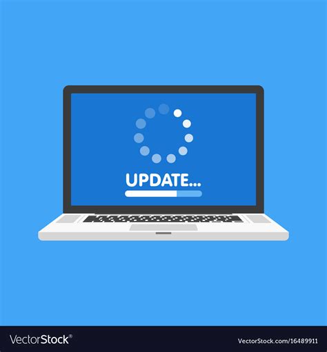 System Software Update And Upgrade Concept Vector Image