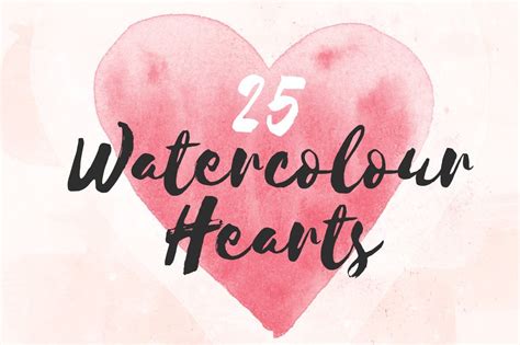 Watercolor Heart Photoshop Brushes Watercolor Heart Photoshop