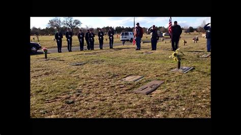 21 Gun Salute And Taps At Military Funeral Youtube