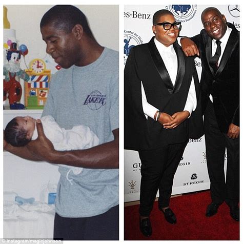 Magic Johnson Pays Tribute To Son Ej On His 23rd Birthday Daily Mail