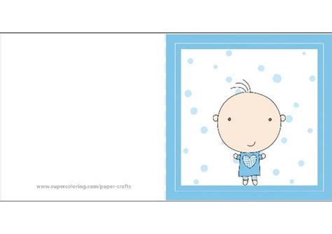 Share the joy with customizable baby shower invitations. Little Boy Baby Shower Card | Free Printable Papercraft ...