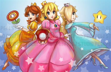 Peach And Friends By Pew Pewstudio On Deviantart